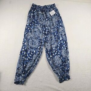 Magic Touch Harem Pants One Size Stretch Celestial Blue New Boho